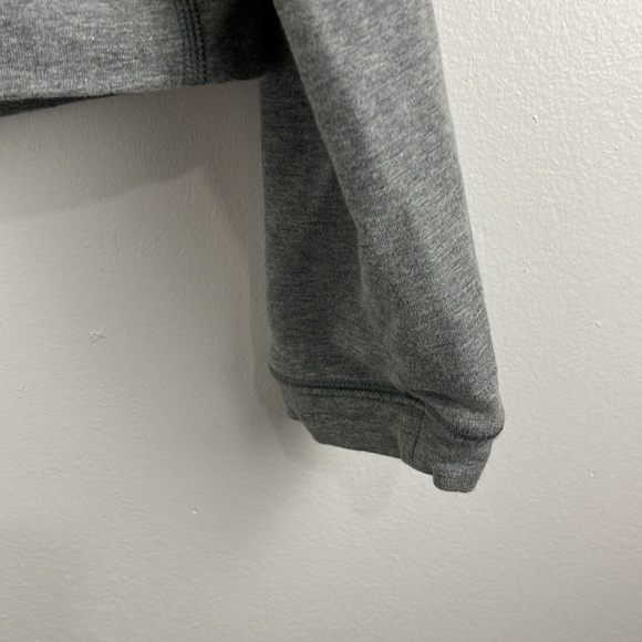 Lululemon Grey Jersey Knit Sweatshirt Crop Top - Picture 2 of 5